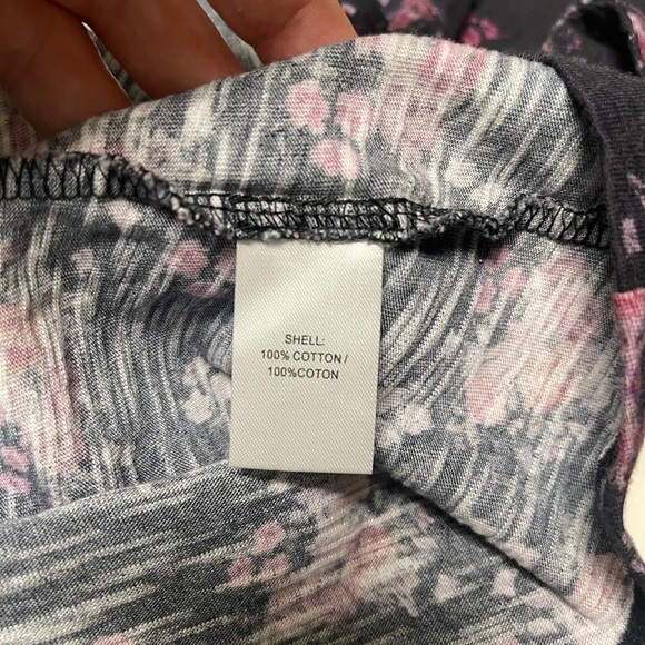NWT PAM & GELA Ditsy Shirred Purple Floral Mini Dress - Picture 7 of 8